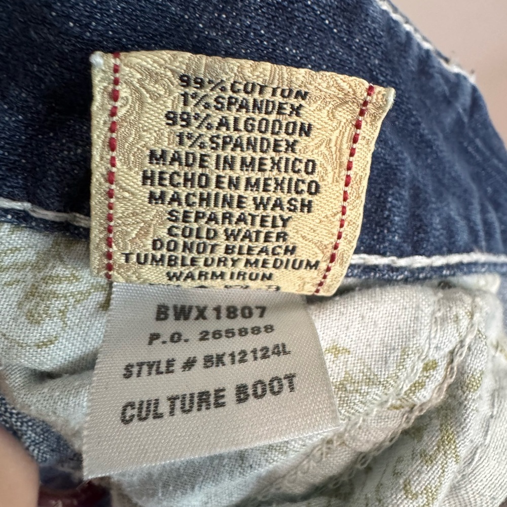 BKE culture Bootcut Jeans Women Medium Wash western Denim Mid Rise 34 x 33 1/2 - Picture 6 of 7